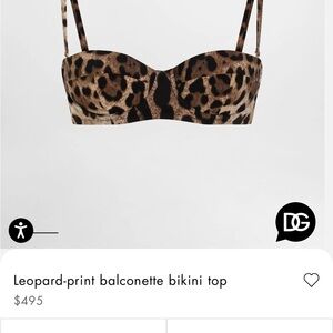 Dolce & Gabbana Leopard Print Bra